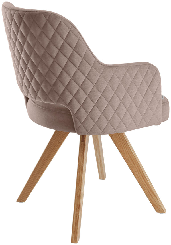 Drehstuhl Twist Samt; 46x47x85 cm (SxGxW); siedzisko taupe