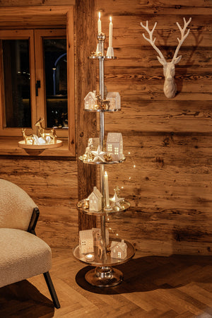 Etagere Edita; 60x170 cm (ØxW); srebro
