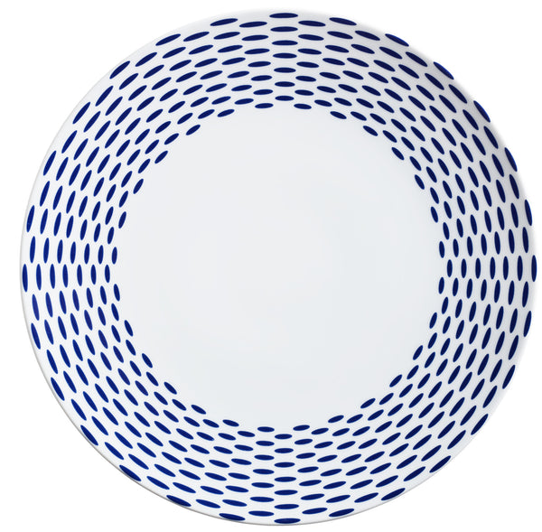 talerz płaski Mixor ze wzorem; 31 cm (Ø); biały/niebieski; okrągły; 4 sztuka / opakowanie
