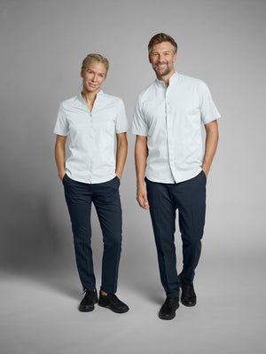 Hemd Kurzarm Lani Regular Fit; Kleidergröße 43/44; biały