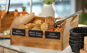 tablica do etykietowania Esino do pozycji bufetowych; 12x5.58 cm (SxW); czarny