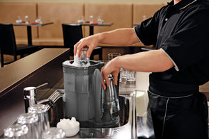 myjka ciśnieniowa do szkła Zerina z płukaniem teleskopowym; 30.5x34x17 cm (SxWxG); szary