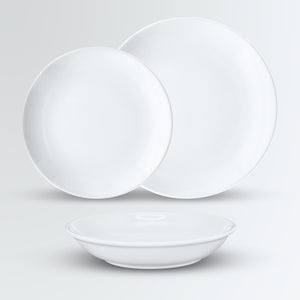 talerz płaski Ponta 60-teilig; 27.5x3.1 cm (ØxW); biały; okrągły; 60 sztuka / opakowanie
