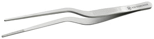 Präzisionskochpinzette abgewinkelt; 15.9x2.1 cm (DxS); srebro