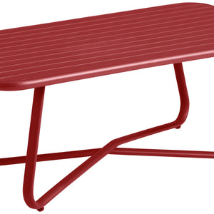 stolik kawowy Bevera; 100x53x38 cm (DxSxW); czerwony; prostokątny
