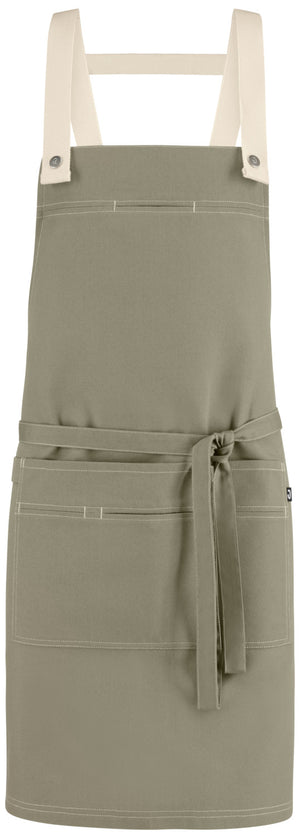 Latzschürze Larry 77x80 cm (LxB); 77x80 cm (DxS); khaki