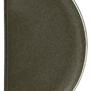półtalerz płaski Ossora; 27.5x13.5 cm (DxS); ciemny taupe; półokrągły; 4 sztuka / opakowanie