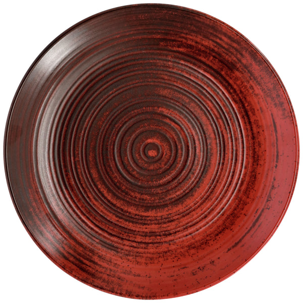 talerz płaski Etana; 31 cm (Ø); czerwony; okrągły; 4 sztuka / opakowanie