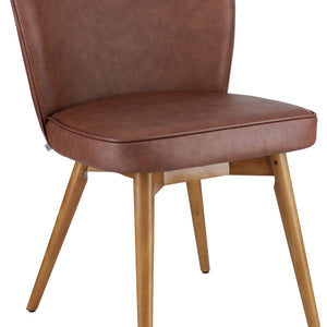 Stuhl Lian Kunstleder; 42x44x86 cm (SxGxW); siedzisko brązowy