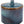 cukiernica Quintana; 8x8.5 cm (ØxW); niebieski; 6 sztuka / opakowanie