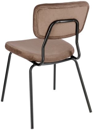Polsterstuhl Jolo Samt; 50x52x81 cm (SxGxW); siedzisko taupe