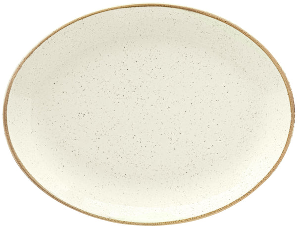 półmisek Sidina owalny; 24x18x2.8 cm (DxSxW); beżowy; owalny; 6 sztuka / opakowanie