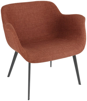 Loungesessel Limea; 78x62x72 cm (SxGxW); siedzisko rdzawy brąz