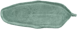 półmisek Tuska; 64.5x24x2.5 cm (DxSxW); zielony/szary; w kształcie liścia; 3 sztuka / opakowanie