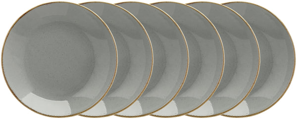 talerz głęboki Sidina; 500ml, 26x4.5 cm (ØxW); szary; okrągły; 6 sztuka / opakowanie