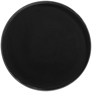 talerz z niskim rantem Skady matowy; 26x2.5 cm (ØxW); czarny; okrągły; 4 sztuka / opakowanie