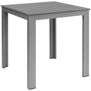 Outdoor-Tisch Lamero quadratisch; 78x78x74 cm (DxSxW); szary/antracyt; stelaż szary; kwadrat