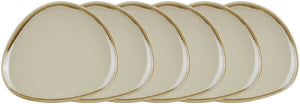 talerz płaski Glaze 2.0 trójkątny; 16.5x14.5x2 cm (DxSxW); piasek; trójkątny; 6 sztuka / opakowanie