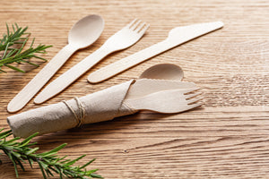 widelec jednorazowy Pure drewno; 16.5 cm (D); naturalny; 100 sztuka / opakowanie