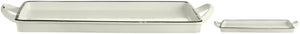 miska do serwowania Liron prostokątna; 800ml, 33x18.5x2.5 cm (DxSxW); biel kremowa/czarny; prostokątny; 2 sztuka / opakowanie