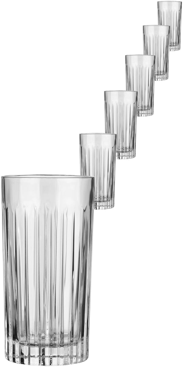 szklanka do longdrinków Timeless; 440ml, 7.5x14.8 cm (ØxW); transparentny; 6 sztuka / opakowanie