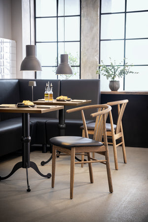 Holzstuhl Olmaro; 44x43x80 cm (SxGxW); siedzisko czarny