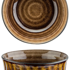 miska Quintana; 130ml, 9x4.2 cm (ØxW); bursztyn; 6 sztuka / opakowanie