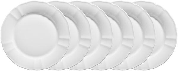 talerz płaski Amely; 19 cm (Ø); biały; okrągły; 6 sztuka / opakowanie