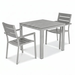 Outdoor-Sitzgruppe Lamero 3-teilig; szary/antracyt