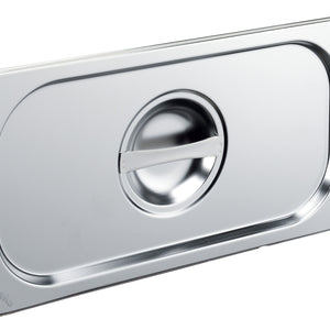 pokrywa GN Basic bez wnęki na łyżkę; Größe GN 1/3, 32.5x17.6 cm (DxS); srebro; prostokątny
