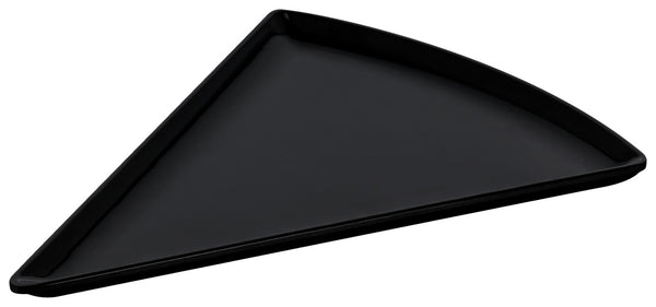 półmisek do serwowania Tornago; 21.7x16.8x1.1 cm (DxSxW); czarny; trójkątny; 6 sztuka / opakowanie