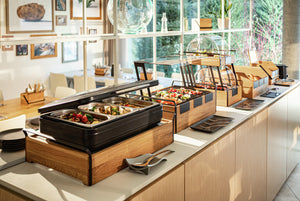 podstawowy pojemnik Esino wysoki GN 1/1; 61.9x38.6x20.9 cm (DxSxW); brązowy/czarny; prostokątny