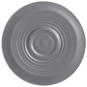 spodek do espresso Kanas  z reliefem; 11.4x1.3 cm (ØxW); szary; okrągły; 6 sztuka / opakowanie