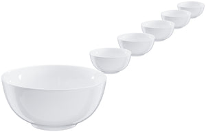 miska porcelanowa Pola; 900ml, 17x8 cm (ØxW); biały; okrągły; 4 sztuka / opakowanie