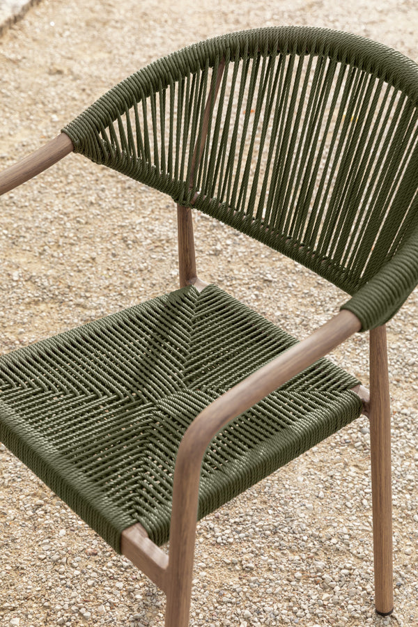 Outdoor-Stuhl Arion; 50x43x85 cm (SxGxW); siedzisko oliwka