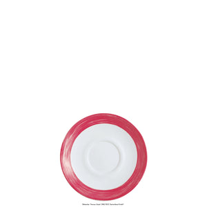 spodek do filiżanki do kawy Brush; 14 cm (Ø); burgund; okrągły; 6 sztuka / opakowanie