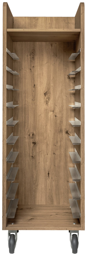 Tablett-Abräumwagen Baristo; 52x59x166 cm (SxGxW); dąb antyczny