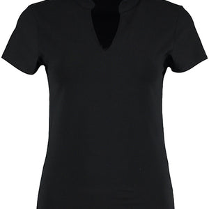 T-shirt ze stójką damski Nika krótki rękaw