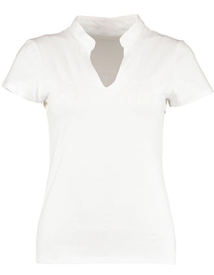T-shirt ze stójką damski Nika krótki rękaw