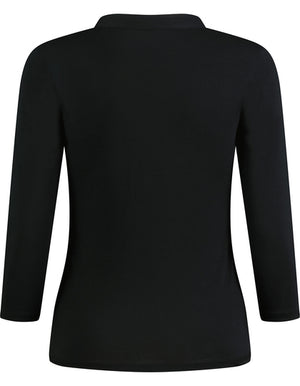 T-shirt ze stójką damski Monika rękaw 3/4