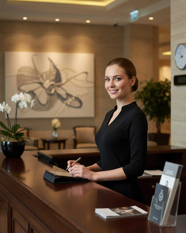 T-shirt ze stójką damski Monika rękaw 3/4