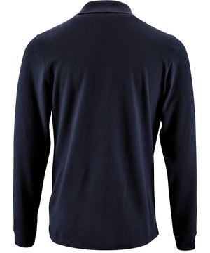 Koszulka polo męska Natural z długim rękawem