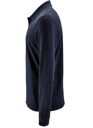 Koszulka polo męska Natural z długim rękawem