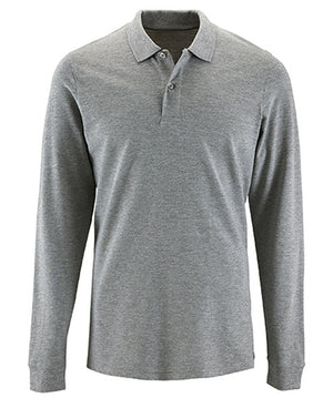 Koszulka polo męska Natural z długim rękawem