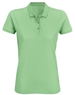 Koszulka polo damska z organicznej bawełny