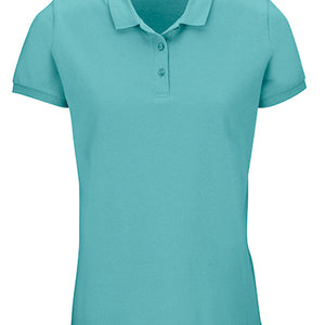 Koszulka polo damska z organicznej bawełny