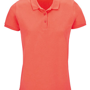 Koszulka polo damska z organicznej bawełny