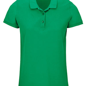 Koszulka polo damska z organicznej bawełny