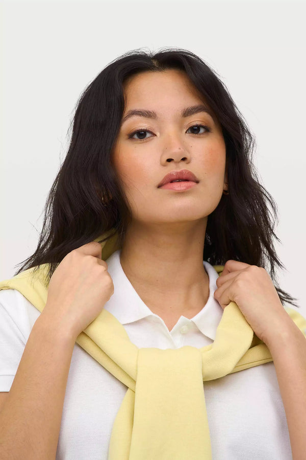 Koszulka polo damska Natural z krótki rękawem