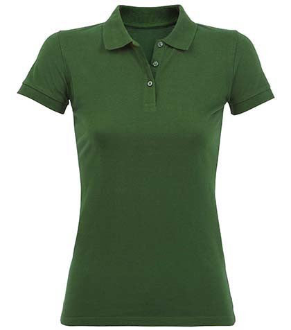 Koszulka polo damska Natural z krótki rękawem